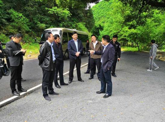 庐山市市长严盛平深刻庐山桃花源景区调研