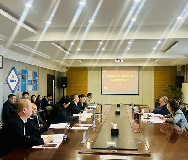 市国资委党委书记范志斌一行到市环球360官网集团调研